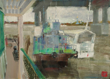 пленэр на дебаркадере Митрикова Ирина