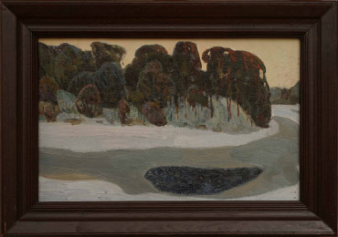 полынья на реке Мста Лаврентьев Зосим